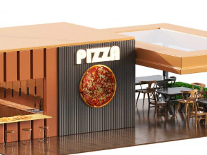 Pizza Market 3D Model
