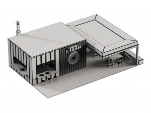 Pizza Market 3D Model