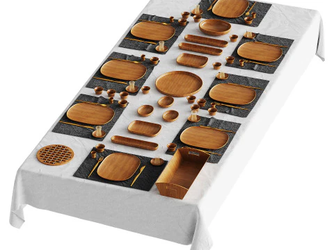 Poner la mesa Modelo 3D