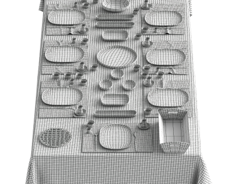 Set the table 3D 모델