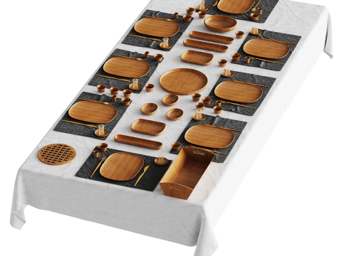 Set the table 3D 모델