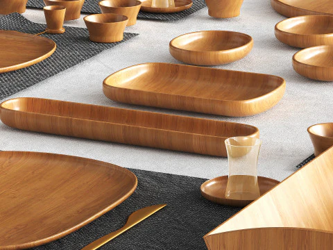 Poner la mesa Modelo 3D