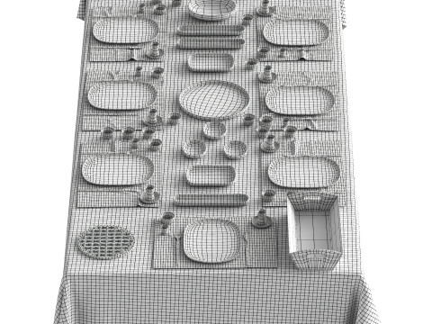 Set the table 3D 모델