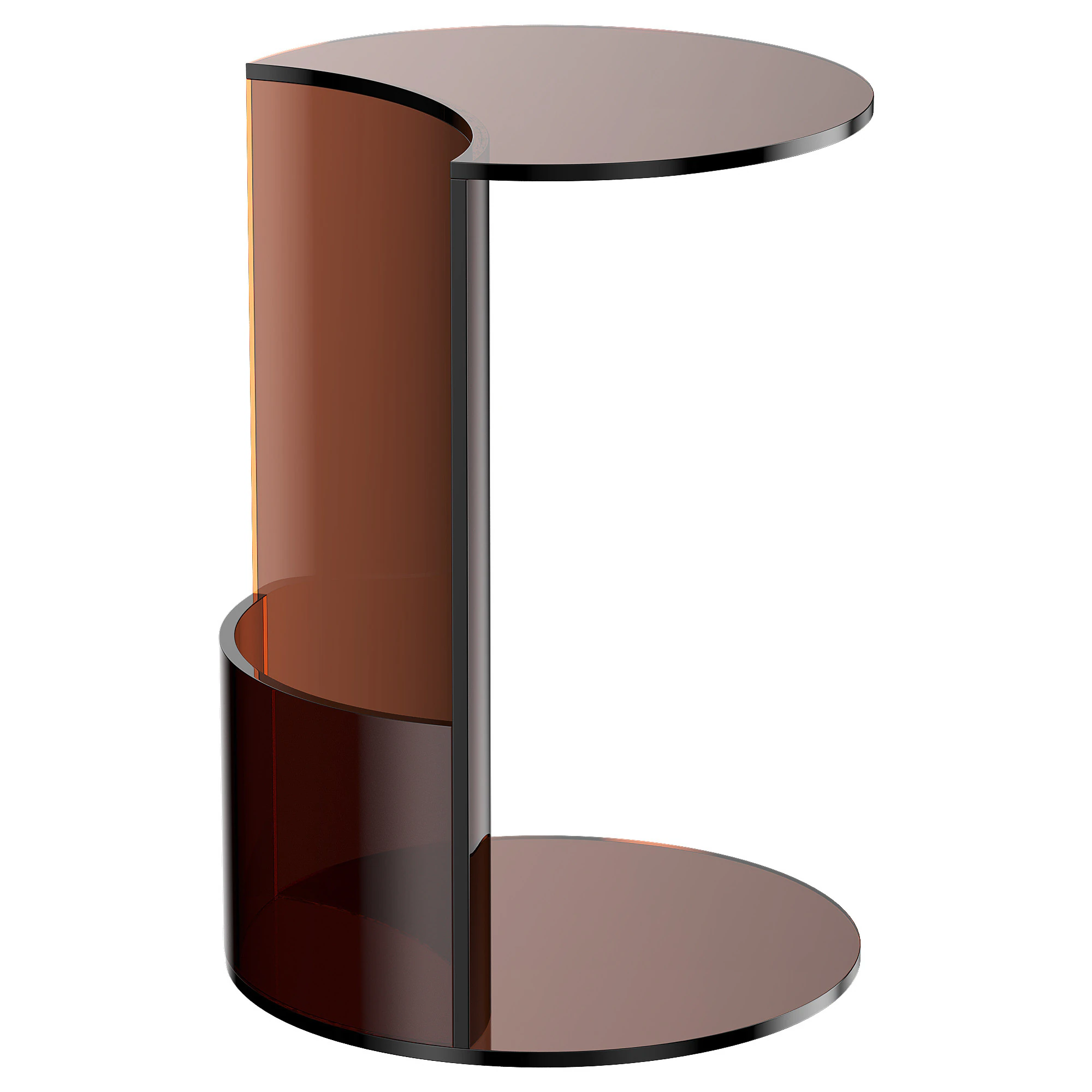 Ansel Acrylic Side Table 3D Model .c4d .max .obj .3ds .fbx .stl .blend 