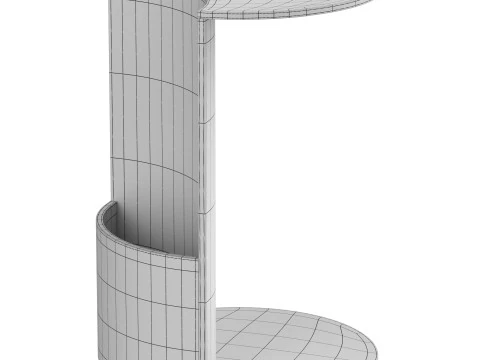 Ansel Acrylic Side Table 3D Model