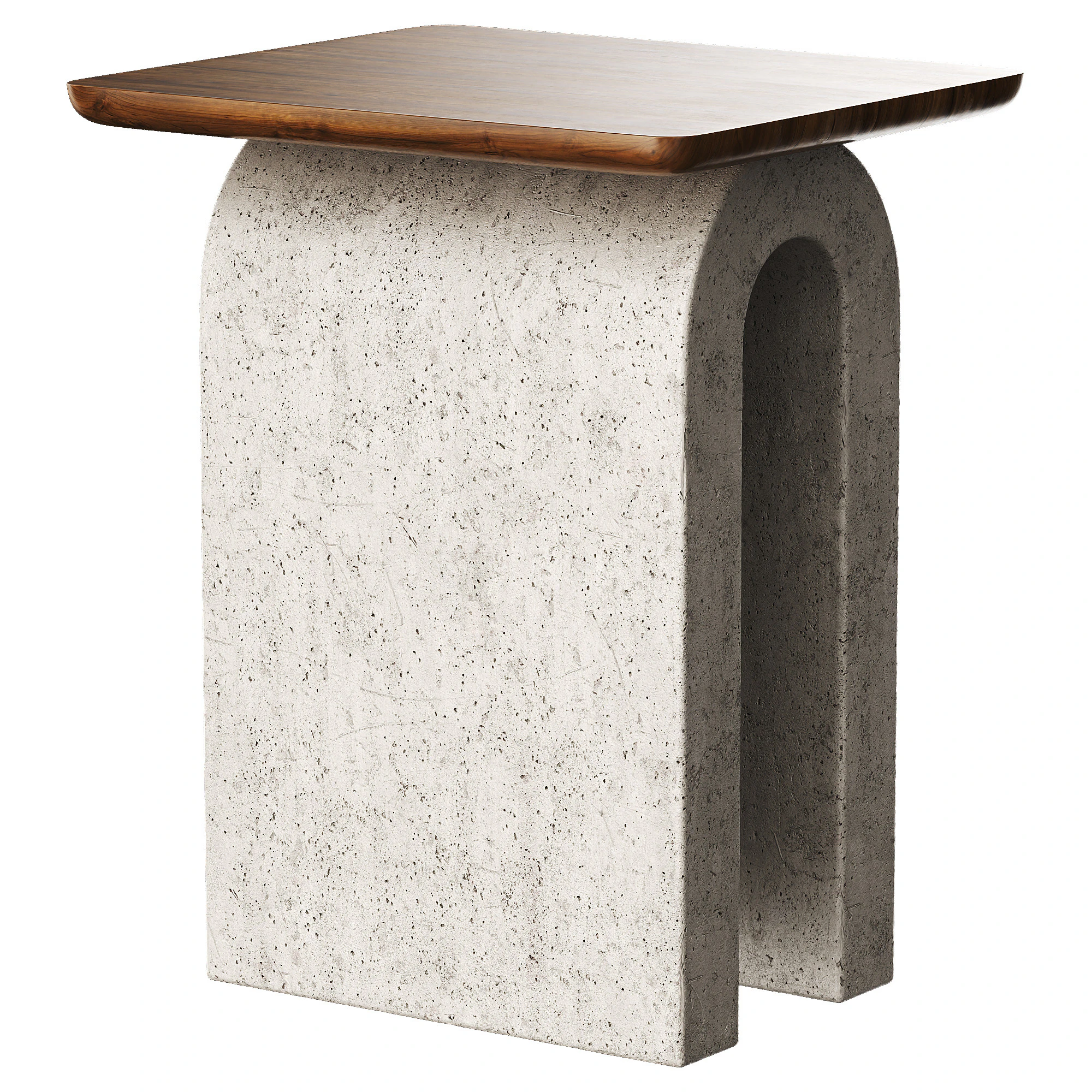 Aspen Sculptural Marble Table 3D Model .c4d .max .obj .3ds .fbx .stl .blend 