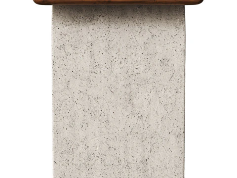 Aspen Sculptural Marble Table 3D Model