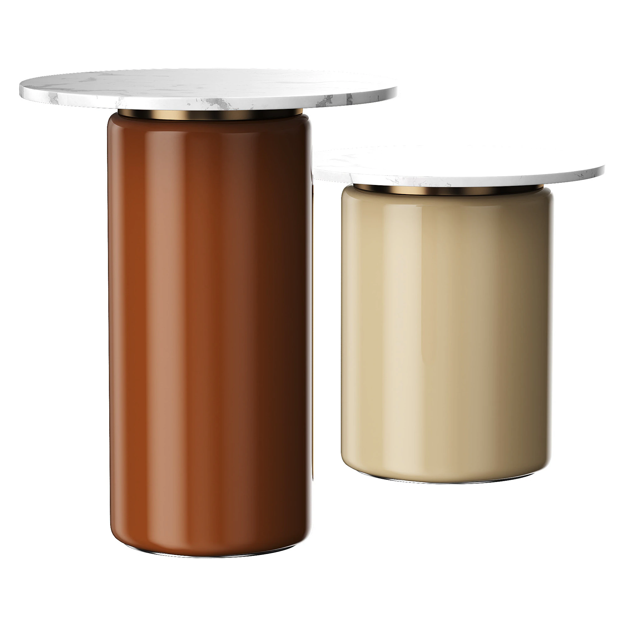 Tall Infinity Glass Side Table 3D Model .c4d .max .obj .3ds .fbx .stl .blend 