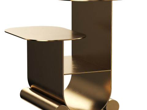 Modern auxiliary bedside table 3D 모델