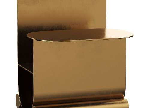 Modern auxiliary bedside table 3D 모델