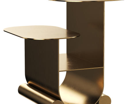 Modern auxiliary bedside table 3D 모델