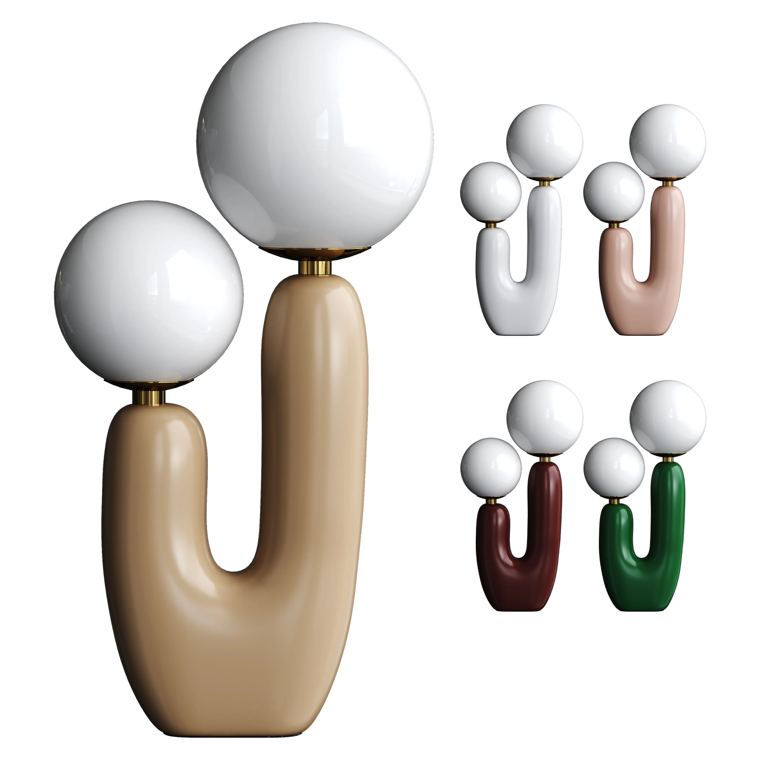 Desk lamp 3D Model .c4d .max .obj .3ds .fbx .stl .blend 