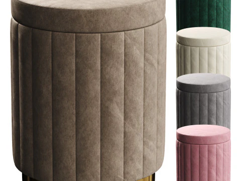 Lightweight luxury stools 3D Model