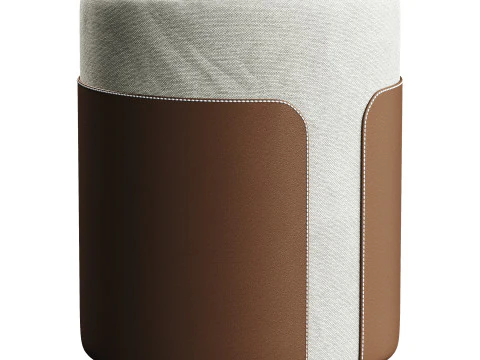 Sedia semplice in pelle Modello 3D