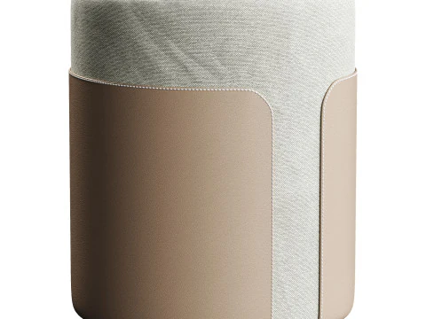 Sedia semplice in pelle Modello 3D