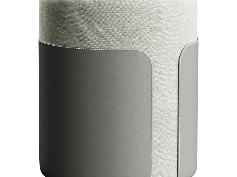 Sedia semplice in pelle Modello 3D