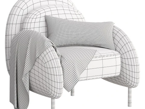 Chair Caldera Bucle Storm 3D Model
