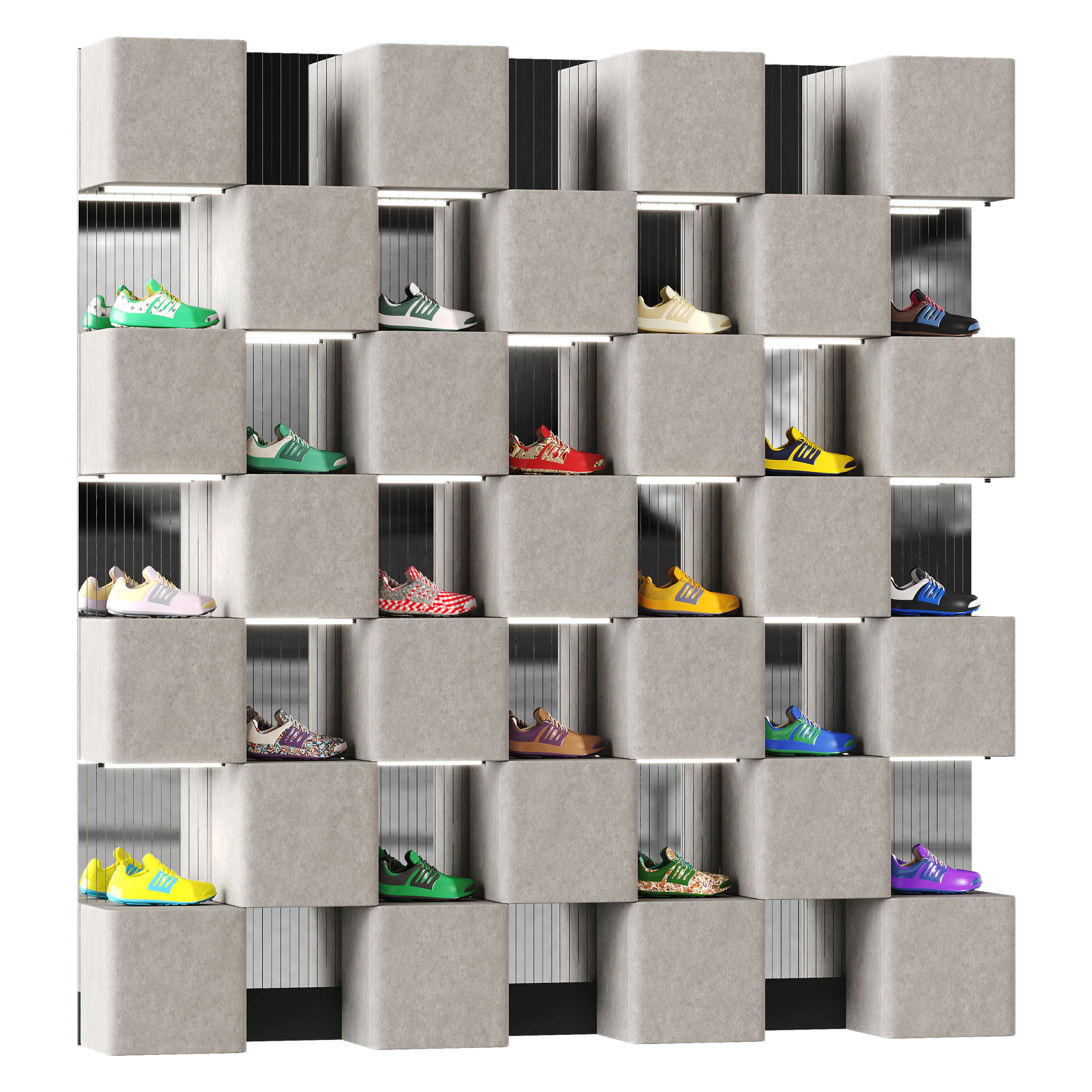 Sportswear shop 3D Model .c4d .max .obj .3ds .fbx .stl .blend 