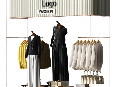 Clothing store and showroom 3D Model