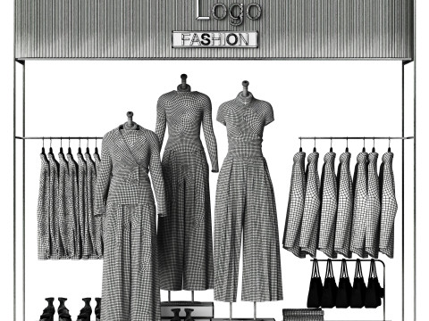 Clothing store and showroom 3D Model