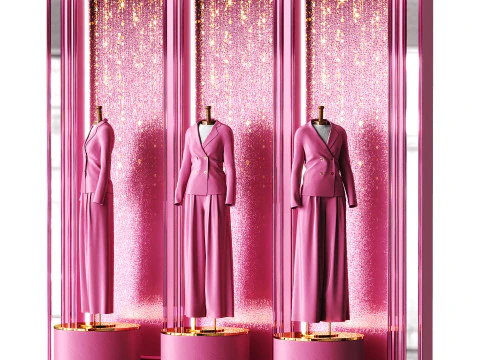 Clothing store and showroom 3D Model