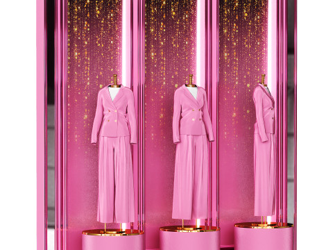 Clothing store and showroom 3D 模型