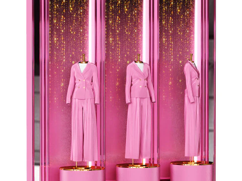 Clothing store and showroom 3D Model