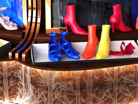 Clothing store and showroom 3D Model