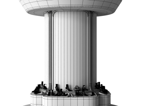 Clothing store and showroom 3D Model