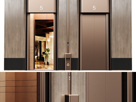 Elevator Lobby Design 3D Модель