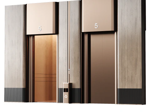 Design der Aufzugslobby 3D Modell