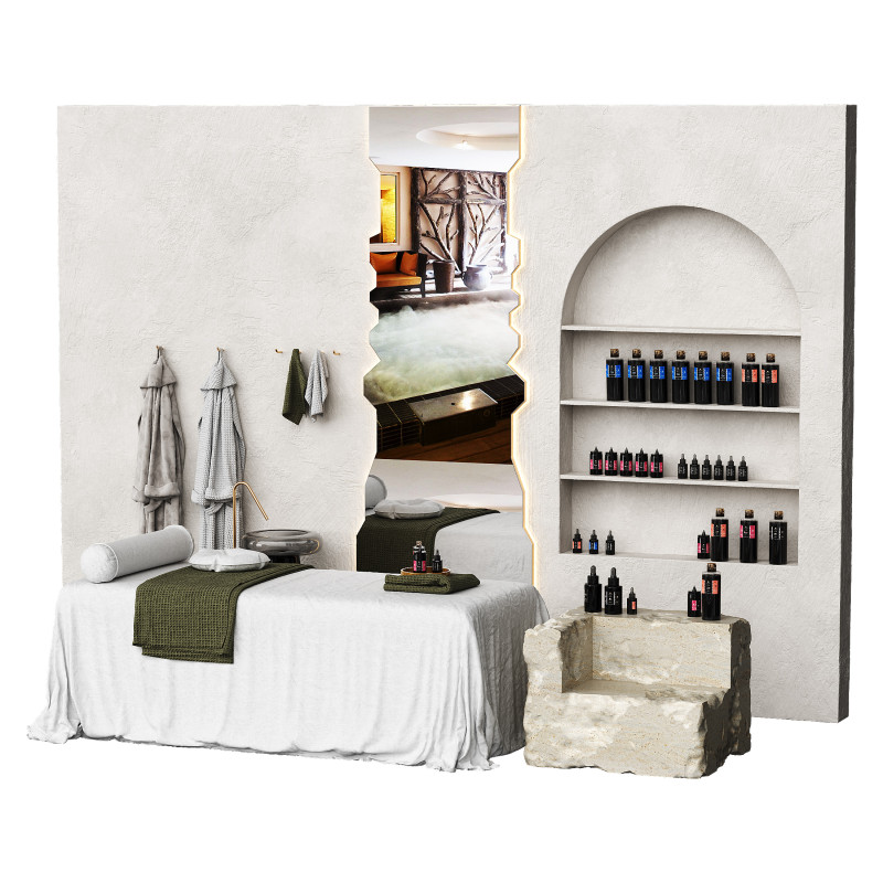 Modern spa 3D Модель .c4d .max .obj .3ds .fbx .stl .blend