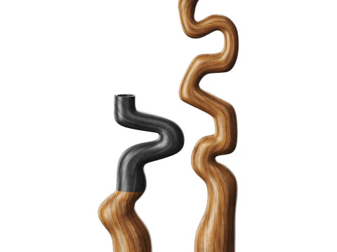 木製花瓶 3Dモデル