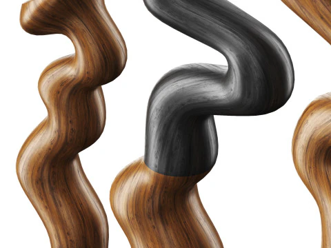 木製花瓶 3Dモデル