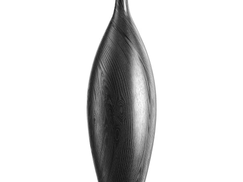花瓶 木製 3Dモデル