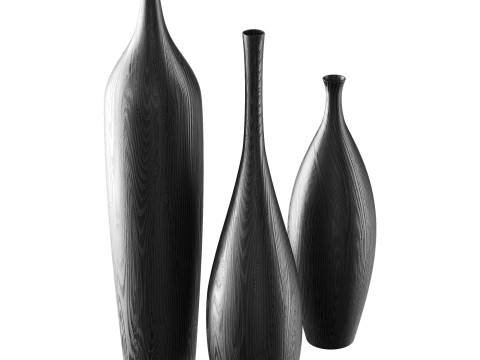 Vase Wooden 3Dモデル
