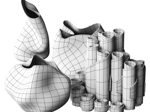 花瓶 3Dモデル
