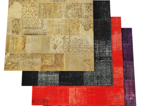 Turkish Patchwork Rugs Model 3D