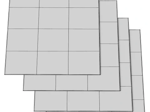 トルコパッチワークラグ 3Dモデル