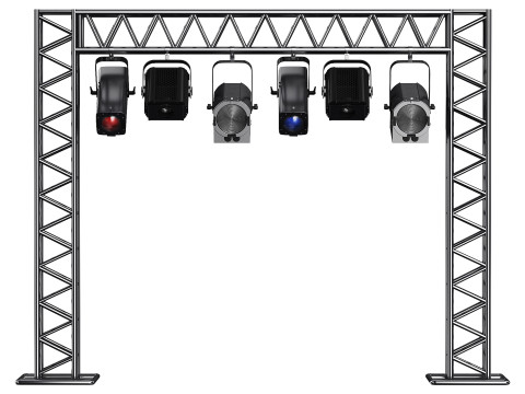 Soft theater farm with lighting equipment 3Dモデル