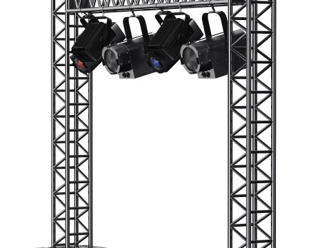 照明設備を備えたソフトシアターファーム 3Dモデル