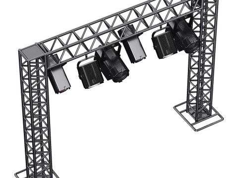 照明設備を備えたソフトシアターファーム 3Dモデル