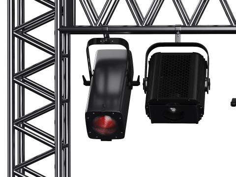 Soft theater farm with lighting equipment 3Dモデル