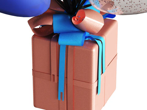 Beautiful elegant balloons 3D Model