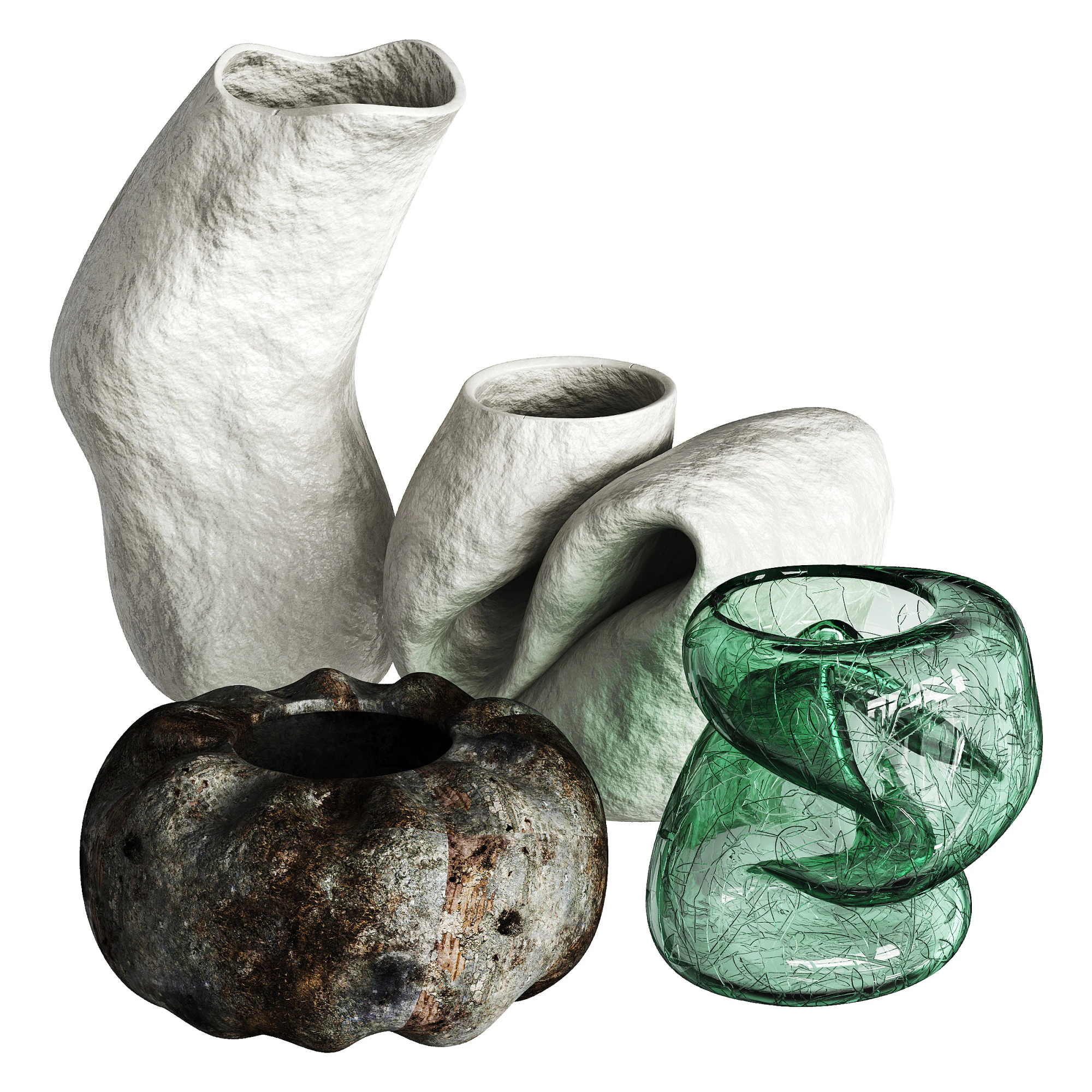 Vase 3D Model .c4d .max .obj .3ds .fbx .stl .blend