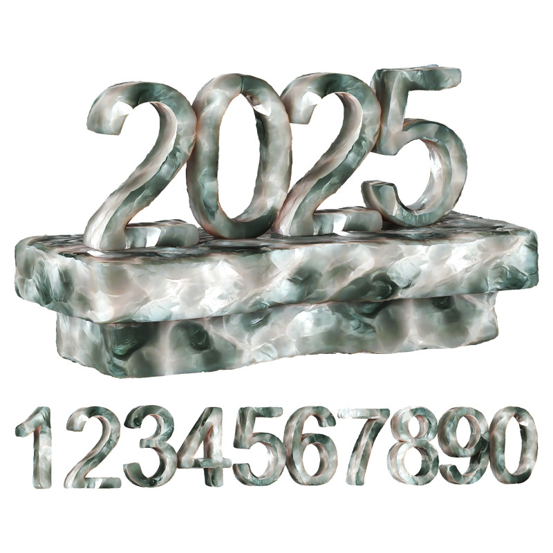 Ice numbers Modelo 3D .c4d .max .obj .3ds .fbx .stl .blend 