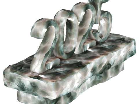Ice numbers Modelo 3D
