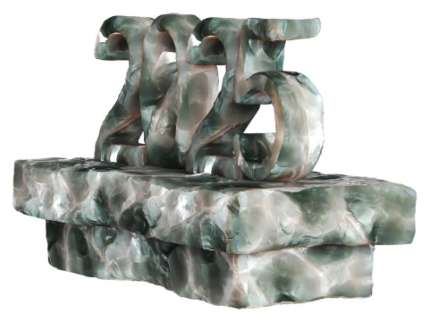 Ice numbers 3D Model