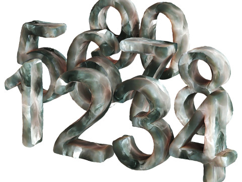 Ice numbers Modelo 3D