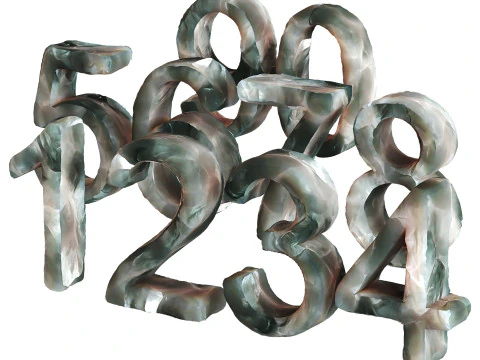 Ice numbers 3D Model